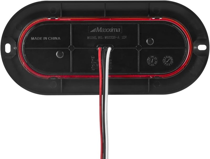 Maxxima 6" Oval Red Back-Up Lamp for Trucks and Heavy Duty - Image 4